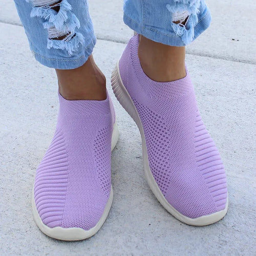 Load image into Gallery viewer, Women Flat Slip on White Shoes Woman Lightweight White Sneakers Summer Autumn Casual Chaussures Femme Basket Flats Shoes

