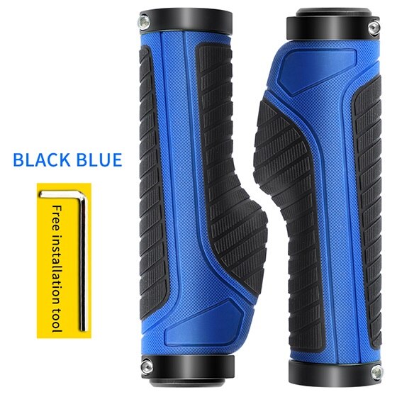 MTB Bicycle Handlebar Rubber Grips Ergonomic Bike Accessories Ring Lockable Non-slip Shock Absorption Bicycle Grips