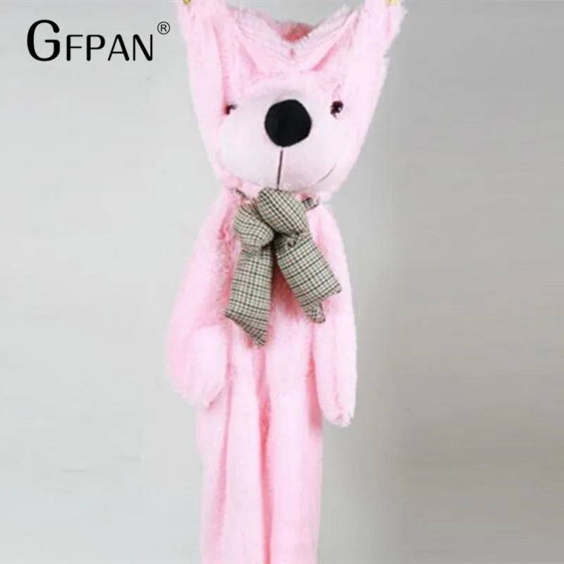 1pc 200/100cm Four Colors Big Teddy Bear Skin Plush Toys Stuffed Toy Bear Coat High quality Birthday Gifts For Kids