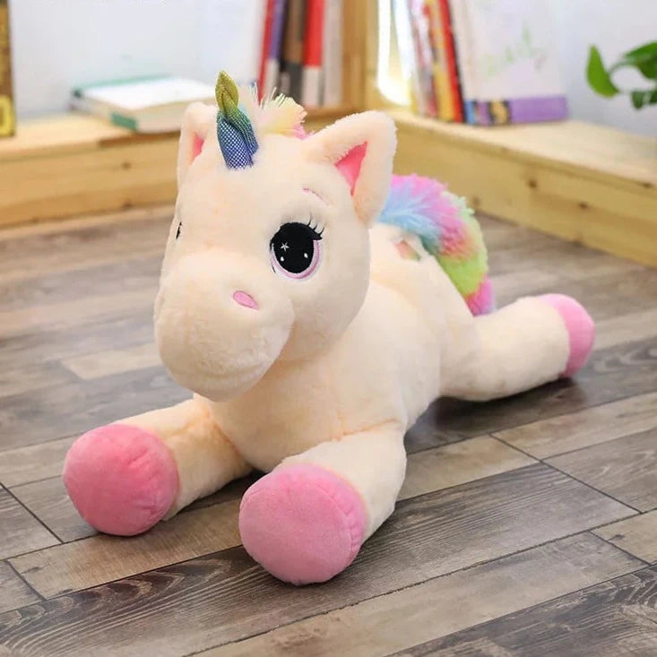 40/60/80cm Stuffed Animal Baby Dolls Kawaii Cartoon Rainbow Unicorn Plush toys Kids Present Toys Children Baby Birthday Gift