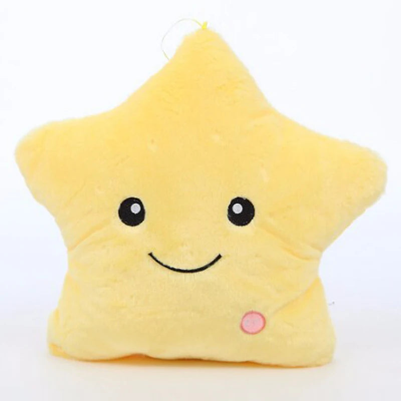 1pc 40*35 Star Pillow Luminous Pillow,Led Light Pillow,Plush Pillow, Hot Colorful Stars,Kids Toys,Birthday Gifts,Christmas Toys