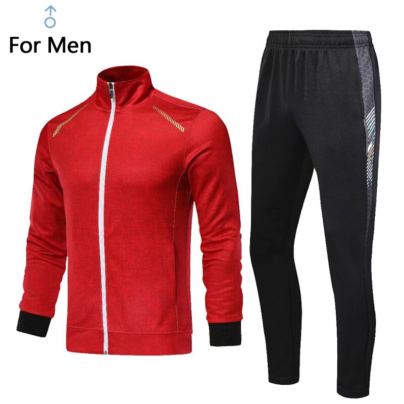 Men Basketball Football Training Sportswear Set Soccer Sports Uniform Long Sleeve Shirt Pant Jersey Suit Male Running Activewear