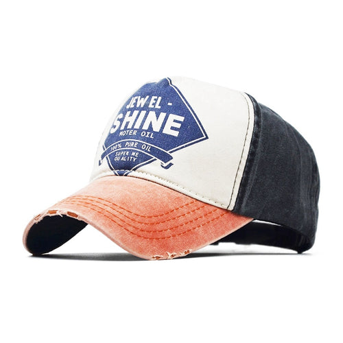 Load image into Gallery viewer, Patchwork Baseball Cap Women Summer Denim Hats Men Spring Printed Baseball Hats Cotton Outdoor Vintage Hole Visor Casual Cap
