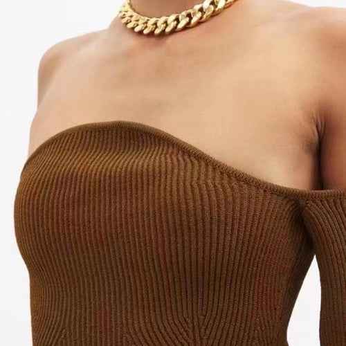 Load image into Gallery viewer, Plain Slim Long Sleeve Slash Neck Knitting Sweaters For Women Casual Off Shoulder Pullovers Female 2022 Spring Clothing New
