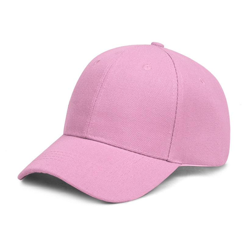 Plain Solid Color Women Men Baseball Caps 22 Color Female Male Visor Snapback Hat Adjustable Fastener Tape Casual Sports Cap Hat