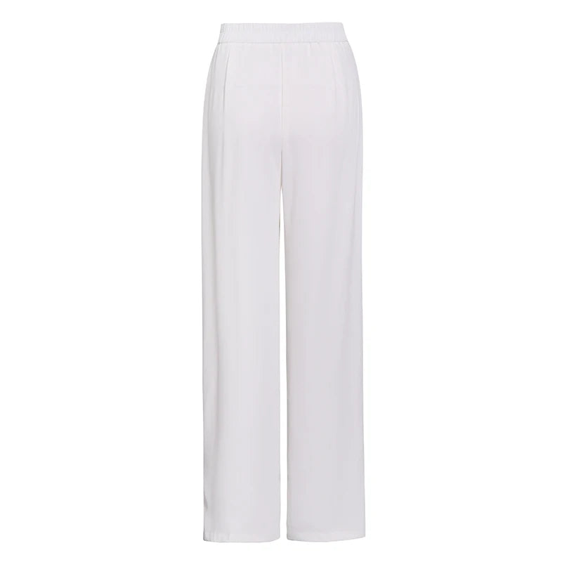 Loose Temperament Wide Leg Pants Female High Waist Minimalist Casual Women's Trouser Clothing Style Fashion