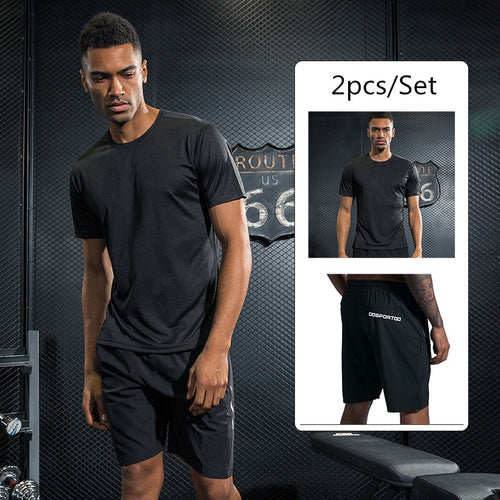 Load image into Gallery viewer, Shirt Homme Running Men Designer Quick Dry T-Shirts Running Slim Fit Tops Tees Sport Men&#39;s Fitness Gym T Shirts Muscle Tee
