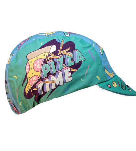 Cartoon Pizza Sexy Tongue Cycling Cap Polyester/Fleece Blue Sun Protection Breathable Balaclava Outdoor For Bicycle Hat