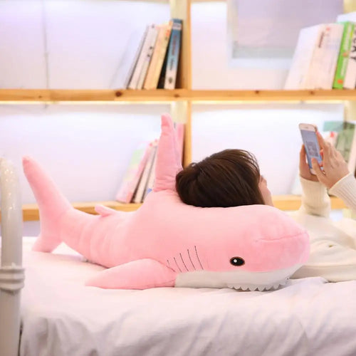 Load image into Gallery viewer, 15-140CM Big Soft Simulation Cute Shark Plush Toys Kawaii Stuffed Russian Pillow for Kids Children Boys Girls Birthday Gifts
