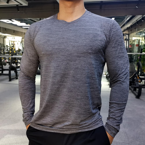 Load image into Gallery viewer, Men Compression T-Shirts Tops Homme Gym Sport Running Clothing Fitness Tight Long Sleeve Tees Dry Fit Rashguard Mma Sweatshirt
