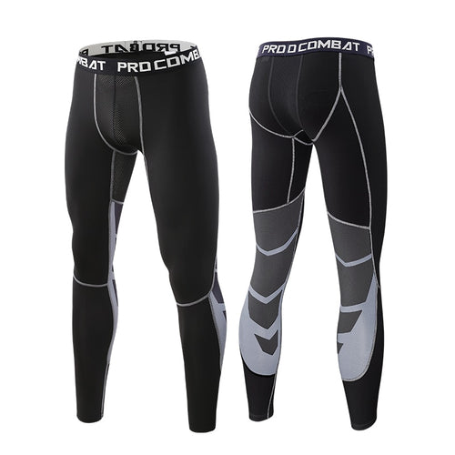 Load image into Gallery viewer, Men&#39;s Lycra Leggings Compression Sports Pants Cycling Running Basketball Football Sweatpants Fitness Tights Trousers Rash Guard
