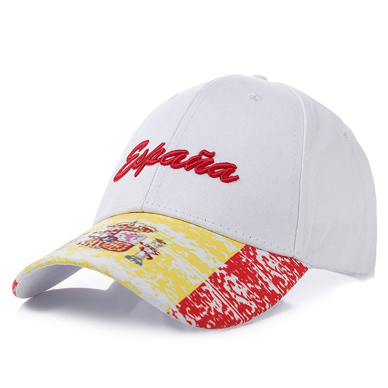 Unisex Cap Spain Letter Embroidery Baseball Cap Men & Women Casual Flag Style Outdoor Trucker Hat Cap Gorras