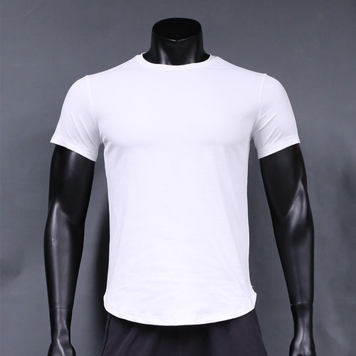 Load image into Gallery viewer, Men Running T-Shirts Clothes Gym Fitness Workout Jogging Short Sleeve Tops Quick Dry Breathable Wicking Rash Guard
