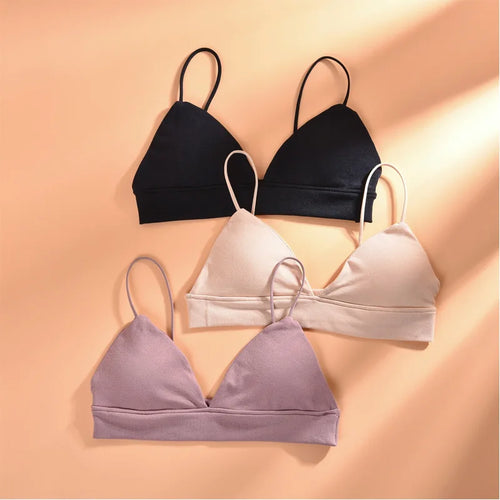 Load image into Gallery viewer, Summer Women Bra French Triangle Tube Top Sexy Seamless Bras Camisole Wireless Backless Lingerie Bralette
