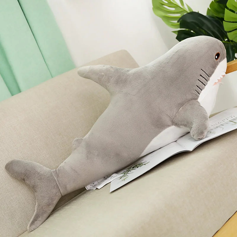 15/140cm Soft Stuffed Speelgoed Animal Giant Cute Shark Plush Toy Pillow for Birthday Gifts Cushion Doll Gift For Children