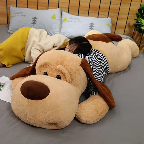 Load image into Gallery viewer, 1PC 70/90/130 CM Giant Plush Toy Big Sleeping Dog Stuffed Dog Soft Animal Toy Soft Pillow Baby Girls Birthday Gift
