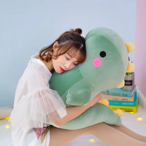 Load image into Gallery viewer, Kawaii Dinosaur Plush Toys Super Soft Cartoon Stuffed Animal Dino Dolls for Kids Baby Hug Doll Cute Sleep Pillow Home Decor
