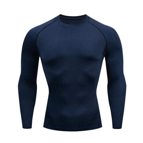 Load image into Gallery viewer, Plus Size Men Compression Sport T-Shirt Top Long Sleeve Gym Running Clothing Fitness Tight Sportswear Hiking Rashgard Sweatshirt
