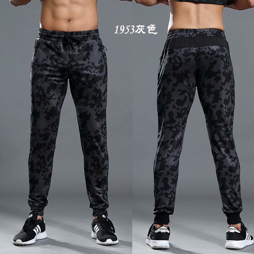 Load image into Gallery viewer, jogging pants Dry Fit training pants running pants men Joggers cycling sport pants full length black trousers pockets sportswear
