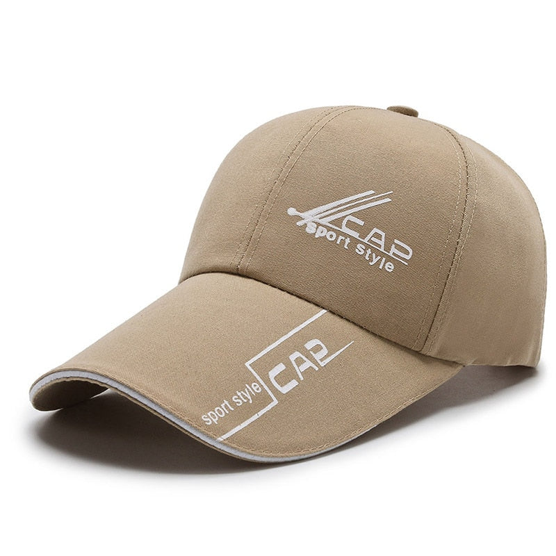 Brand Long Brim Sports Baseabll Caps Men Women Summer Sun Visor Print Dad Hat Bones Golf Hat