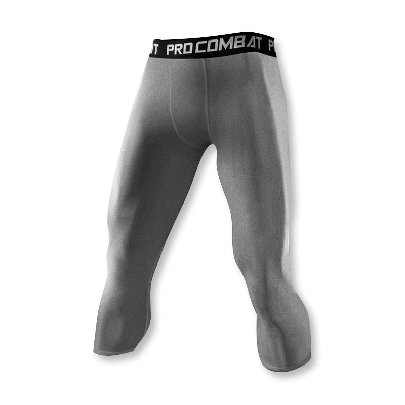 Men's Lycra Leggings Compression Sports Pants Cycling Running Basketball Football Sweatpants Fitness Tights Trousers Rash Guard