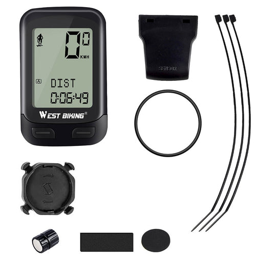 Load image into Gallery viewer, Waterproof 5 Language Bike Computer Wireless Stopwatch MTB Road Bike Speedometer Cycling Odometer Bicycle Computer
