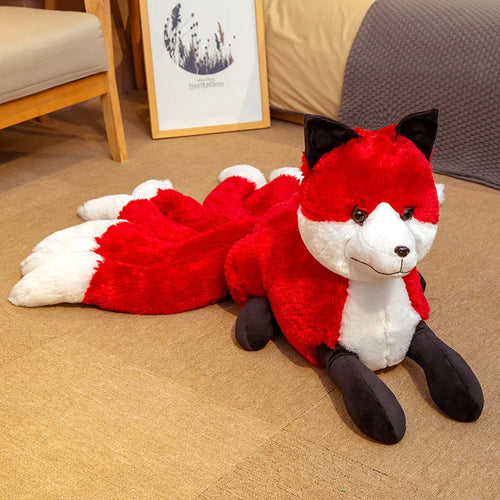 Load image into Gallery viewer, 55cm Soft Cute Long nine tail Fox Plush Toy Stuffed Kids Doll Fashion Kawaii Gift for Children Birthday Gift Home Shop Decor
