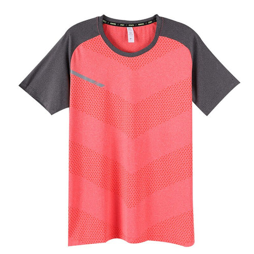 Load image into Gallery viewer, High Quality Men Sport T-Shirt Quick Drying Gym Shirt Running Breathable Shirt Short Sleeve T-shirt Workout Outdoor Fishing Tops
