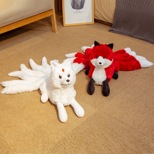 Load image into Gallery viewer, 55cm Soft Cute Long nine tail Fox Plush Toy Stuffed Kids Doll Fashion Kawaii Gift for Children Birthday Gift Home Shop Decor
