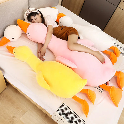 Load image into Gallery viewer, Big White KAWAI Pillow Plush Duck Toy Cute Sleeping Pillow High Quality Stuffed Doll Funny Sweet Gift for Friends Kids Gifts
