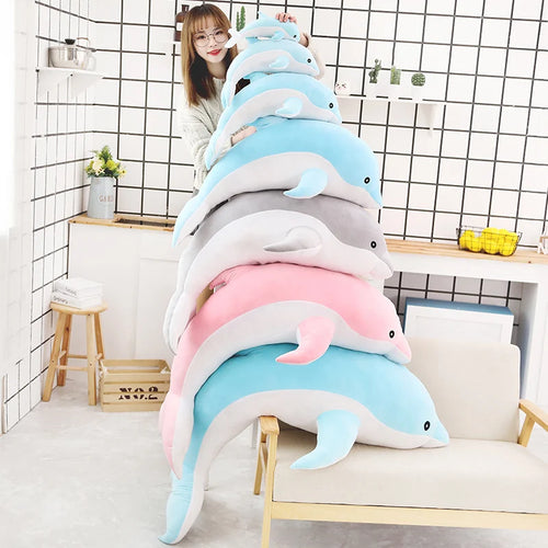 Load image into Gallery viewer, Low Price 30cm Kawaii Dolphin Plush Doll Stuffed Down Cotton Anima Nap Pillow Creative Kids Toy Christmas Gift for Girls
