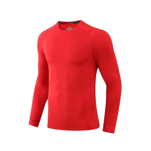 Load image into Gallery viewer, Men Compression Sweatshirt Running Elastic Compression Tshirt Fitness Tight Sport Clothes Jogging Training Sportswear Rash Guard
