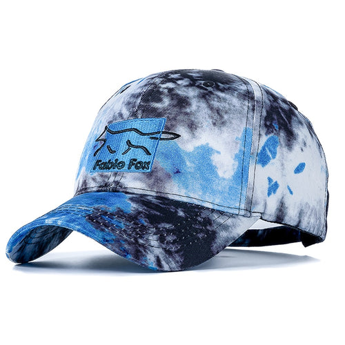 Load image into Gallery viewer, Brand Cotton Hats For Women Fashion Fox Letter Embroidered Tie Dye Baseball Cap Adjustable Outdoor Female Streetwear Hat
