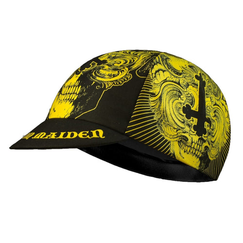 Load image into Gallery viewer, Black Gold Color Skull  Cross Cycling Caps Polyester/Fleece Quick Dry Bicycle Men&#39;s Balaclava Road Bike Hat
