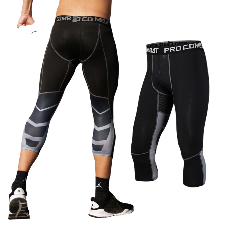 Men's Lycra Leggings Compression Sports Pants Cycling Running Basketball Football Sweatpants Fitness Tights Trousers Rash Guard