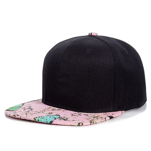 Load image into Gallery viewer, Women Cap Fashion Cotton Butterfly Flower Digital Printing Baseball Cap Female Outdoor Street Hip Hop Snapback Hat
