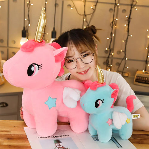 Load image into Gallery viewer, 10/20cm Soft Unicorn Plush Toy Baby Kids Appease Sleeping Pillow Doll Animal Stuffed Plush Toy Birthday Gifts for Girls Children
