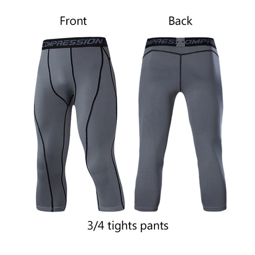 Load image into Gallery viewer, Men&#39;s Lycra Compression Pants Cycling Running Basketball Soccer Elasticity Sweatpants Fitness Tights Legging Trousers Rash Guard
