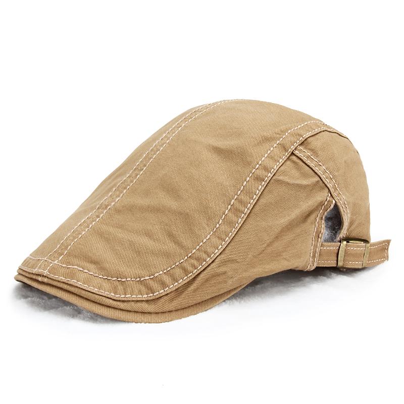 Unisex Summer Outdoor Cap Cotton Berets Hat For Men & Women Casual Peaked Caps Solid Color Stylish 7 Colors Berets Hats