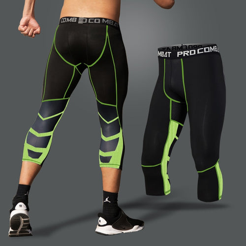 Load image into Gallery viewer, Men&#39;s Lycra Compression Pants Cycling Running Basketball Soccer Elasticity Sweatpants Fitness Tights Legging Trousers Rash Guard
