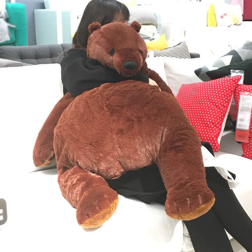 Load image into Gallery viewer, 1pc Giant 100cm Soft Teddy Bear Plush Toys  Brown Bear Super Big Hugging Pillow Animal Cushion Children Birthday Gift
