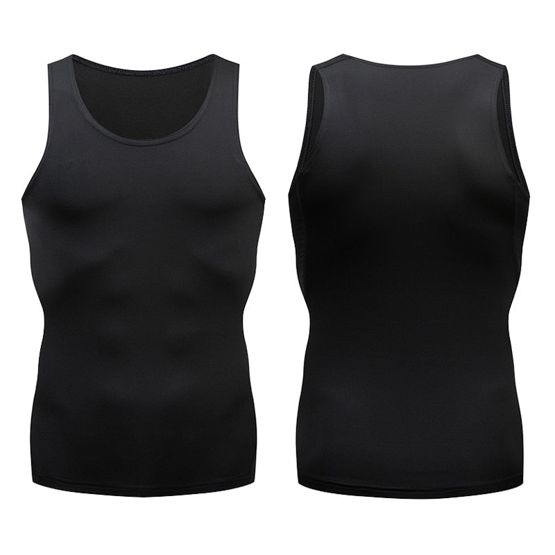 Men Sleeveless Shirt Fitness Workout Tank Training Clothes Running Crop Top Sport I-Shaped Gym Jogging Vest