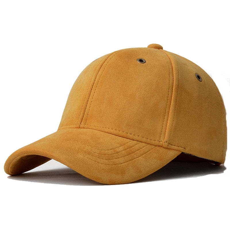 Solid Suede Brand Baseball Caps for Men Women Hip Hop Snapback Bone Gorras Casquette Homme Dad Hat Trucker Cap