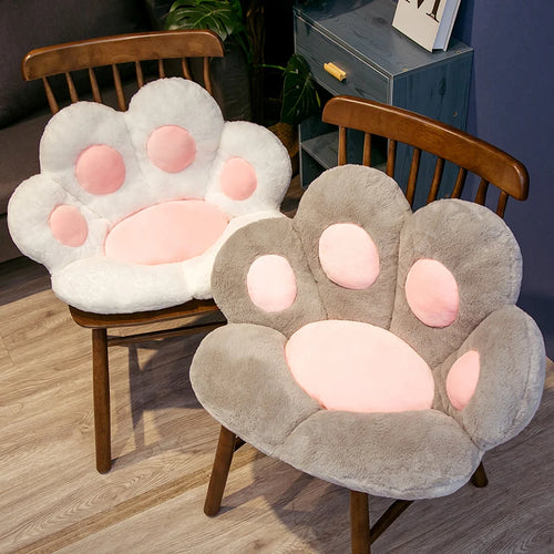 Load image into Gallery viewer, 1pc 2 Sizes Soft Paw Pillow Animal Seat Cushion Stuffed Plush Sofa Indoor Floor Home Chair Decor Winter Children Girls Gift
