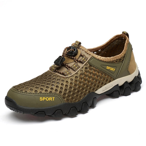 Load image into Gallery viewer, Brand Summer Men&#39;s Shoes Mesh Breathable Men Sneakers Outdoor Non-slip Hiking Shoes Breathable Light Wading Shoes Moccasins

