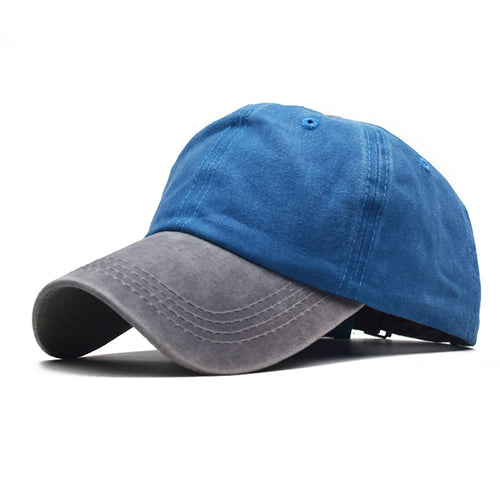 Load image into Gallery viewer, Patchwork Color Spring Summer Baseball Cap Women Denim Hats Men Baseball Hats Cotton Outdoor Simple Vintage Visor Casual Cap
