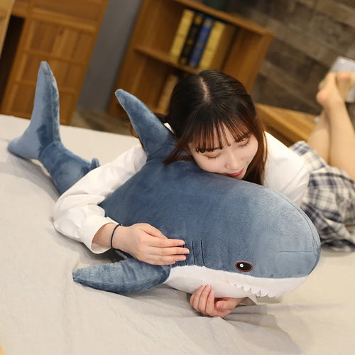 Load image into Gallery viewer, 15/140cm Soft Stuffed Speelgoed Animal Giant Cute Shark Plush Toy Pillow for Birthday Gifts Cushion Doll Gift For Children
