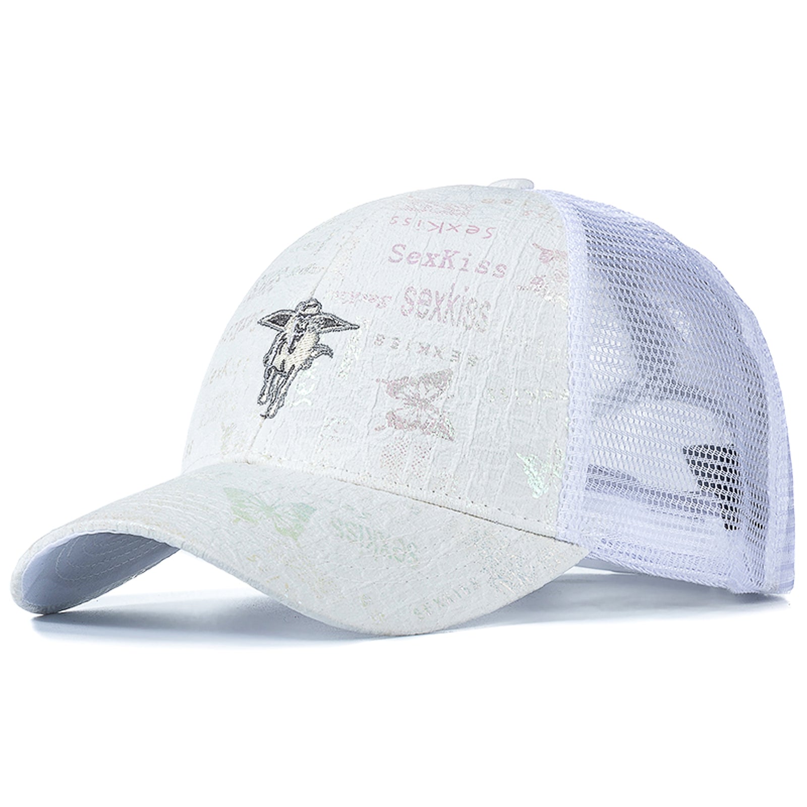Stylish Women's Cap Summer Trucker Hats For Women Fashion Flying Horse Embroidery Baseball Cap Outdoor Streetwear Hat Cap