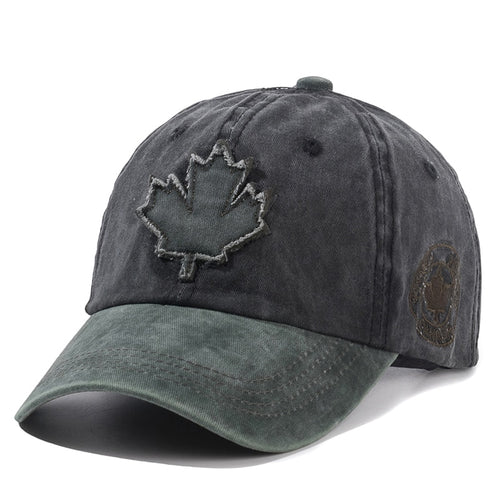 Load image into Gallery viewer, Unisex Washed Cotton Vintage Cap Canada Big Maple Leaf Embroidery Baseball Cap Men And Women Outdoor Sports Hats
