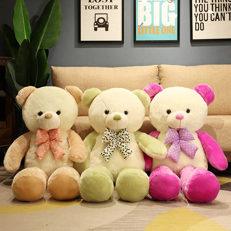 1pc 60cm New Style Lovely Stuffed Teddy Bear Plush Toy Big Embrace Bear Kids Doll Christmas Gift Birthday Present